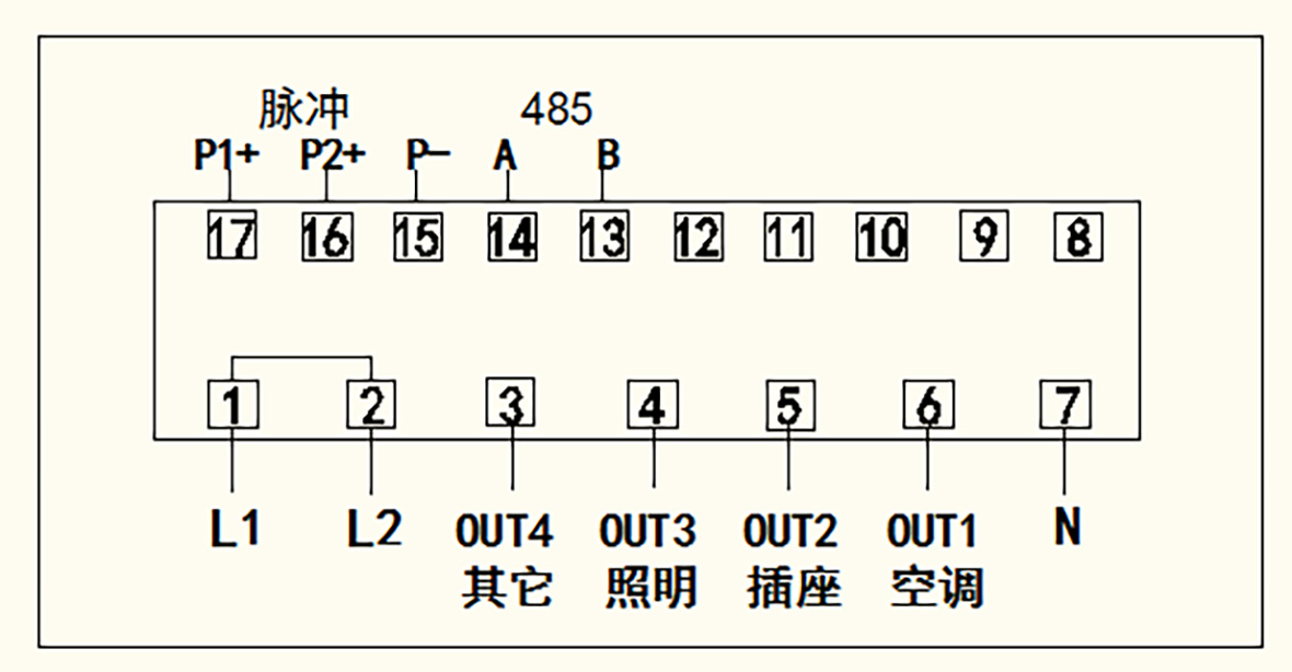 四回（huí）路電能表端（duān）子接線圖